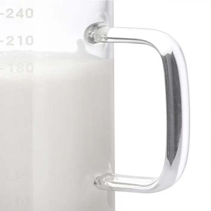 1 шт. высокое боросиликатное пищевое стекло мерный стакан прозрачный молочный стакан термостойкая выпечка кухонные микроволновые нагревательные чашки