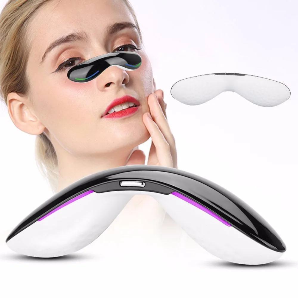 Электрический Вибрационный нагревательный магнитный массажер для глаз темный круг сумки для глаз удаление косметический инструмент