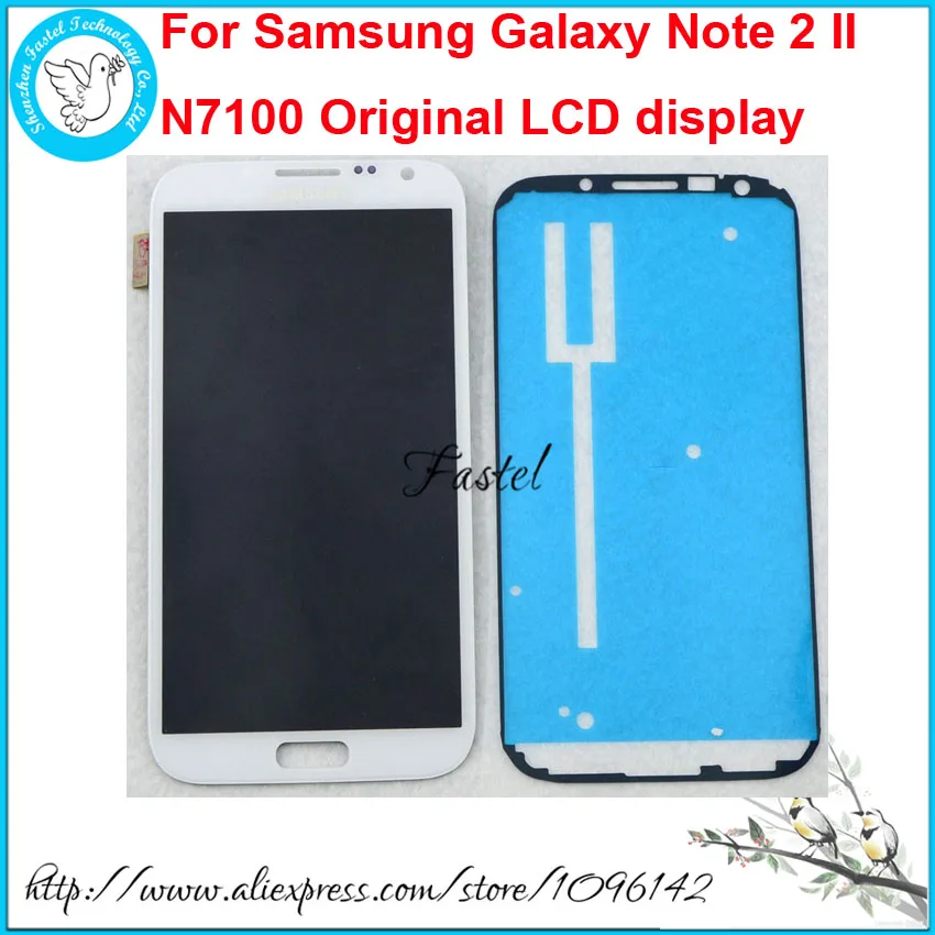 Mobile Phone Note2 N7100 LCD For Samsung Galaxy Note 2 N7100 Display LCD With Digitizer assembly Free Shipping