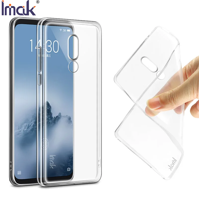 IMAK ультратонкий прозрачный мягкий ТПУ чехол для Meizu 16 s Тонкий силиконовый +