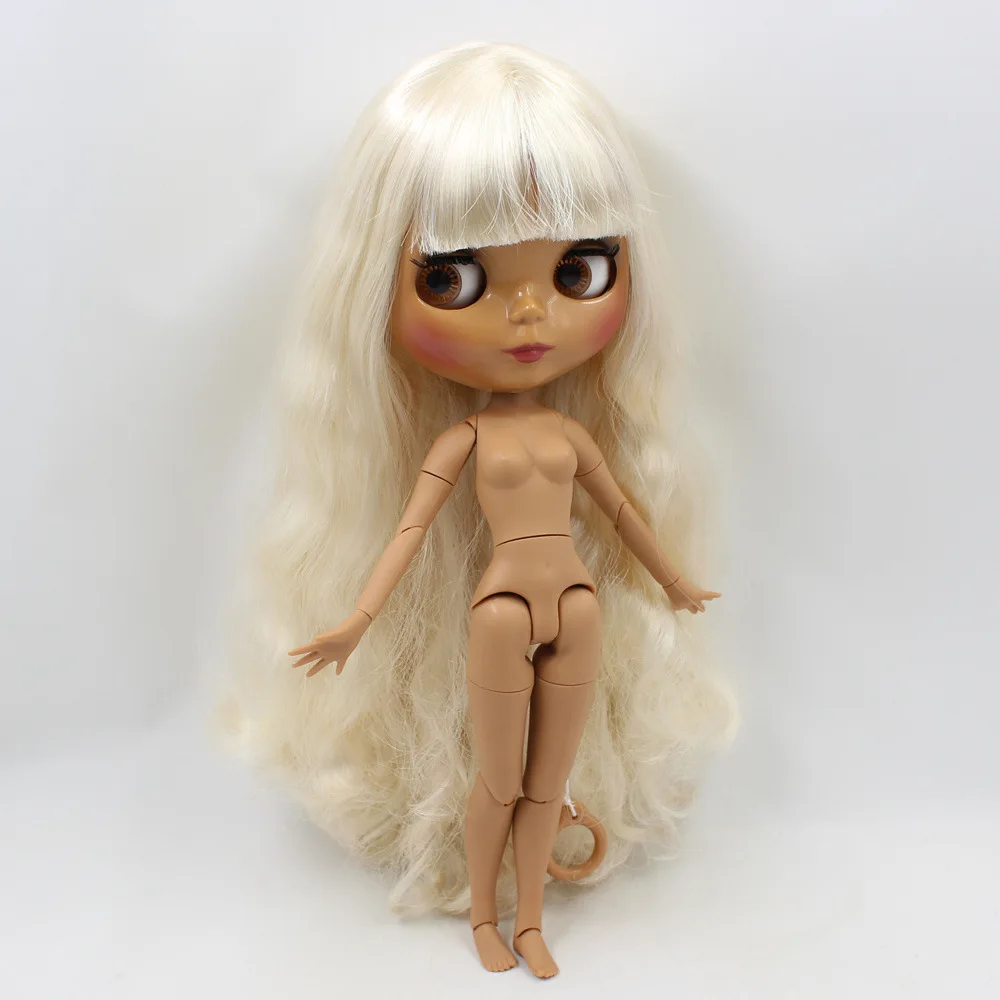 Кукла Blyth 1/6 от ICY DBS кукла со светлыми кудрявыми волосами с челкой и темной кожей