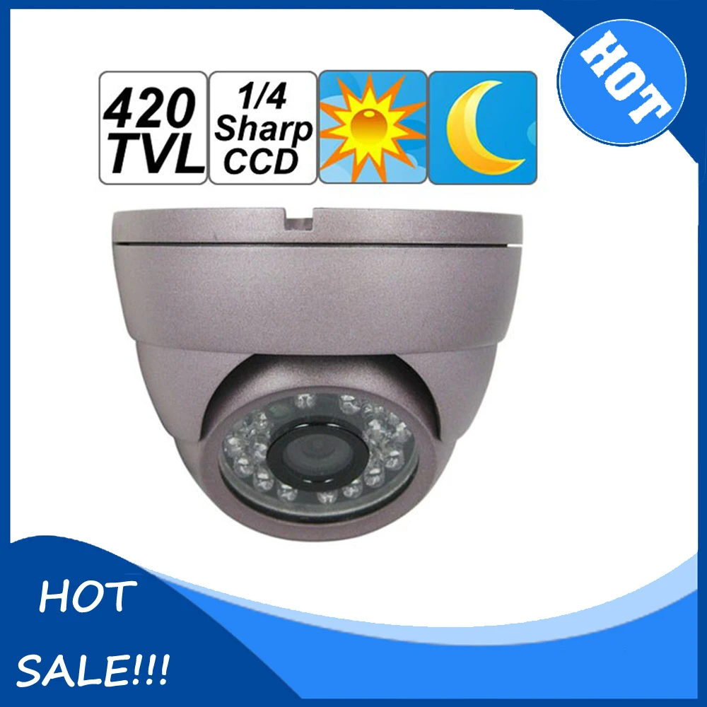 

3pcs/lot 3.6mm Violet Dome IR 1/4 Sharp CCD 420TVL Video Surveillance Camera