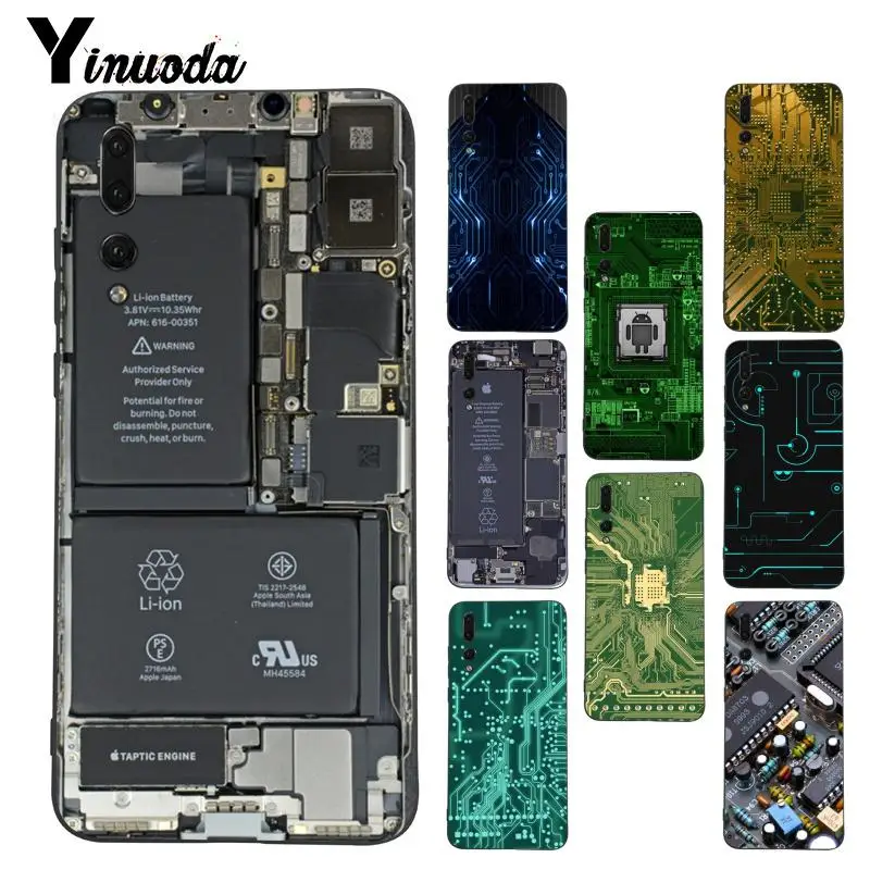 Yinuoda печатная плата DIY чехол для телефона с рисунком Huawei P9 P10 Plus Mate9 10 Mate10 Lite P20 Pro