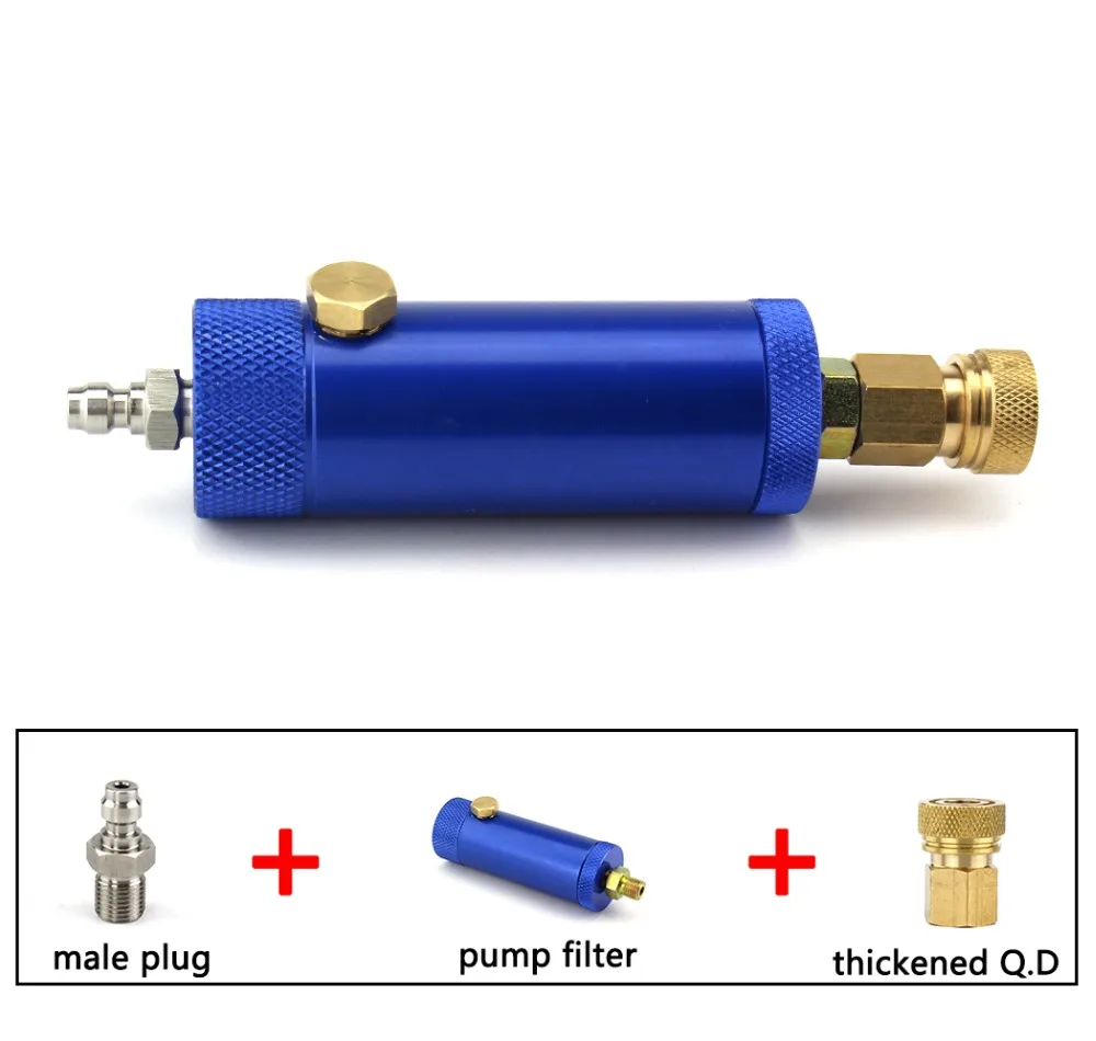 PCP Пейнтбол Airforce ручной насос высокого давления фильтр с предохранительным клапаном M10x1 сепаратор воды-масла фильтрации воздуха 8 мм 50 см шланг
