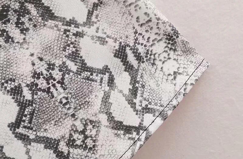 2018 Otoño de manga larga de serpiente vestido suelto Causal largo vestido largo ropa mujer