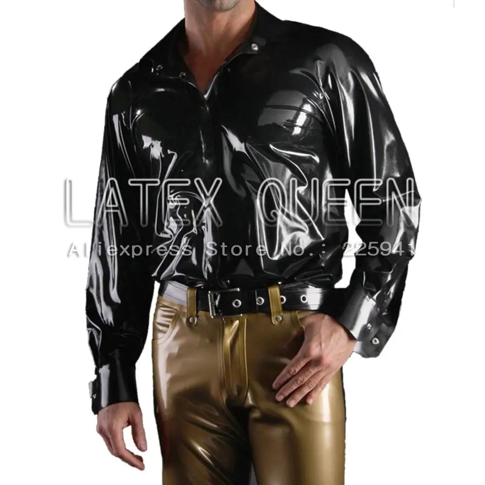 New arrival !!! Men's latex shirt