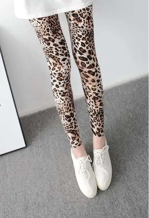 YSDNCHI Leopard Printing Leggins Women Pants 2021 Fashion Slim High Waist Elasticity Gym Fitness Sexy Push Up Leggins ribbed leggings