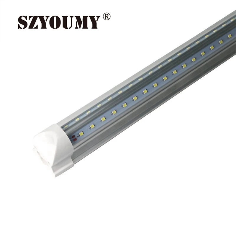 SZYOUMY 20 шт. SMD 2835 T8 V образная встроенная светодиодная трубка с двойной линией