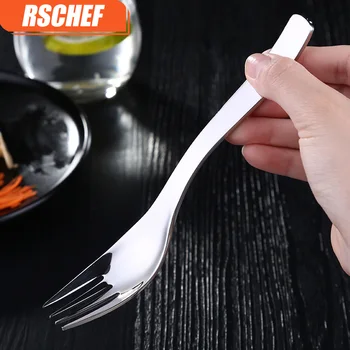 

Thicken stainless steel fork 304 Western food cake fork dessert creative cutlery long fork