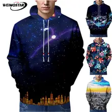 Weimostar 3D ночное небо толстовки Толстовка для мужчин и женщин повседневные спортивные костюмы для скейтбординга Модные осенние хип хоп пуловер с капюшоном