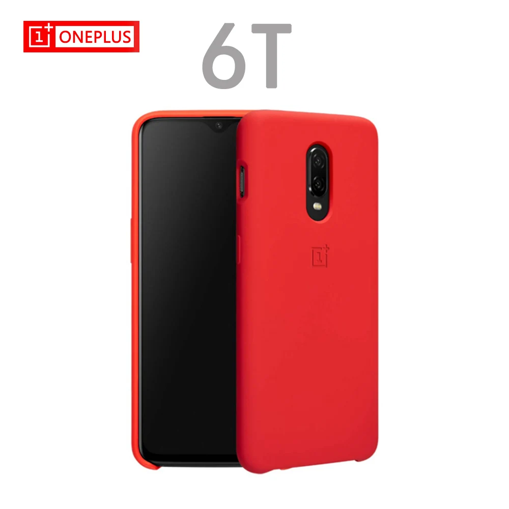 Для OnePlus 6T чехол 100% Официальный Oneplus оригинальный силиконовый защитный бампер для