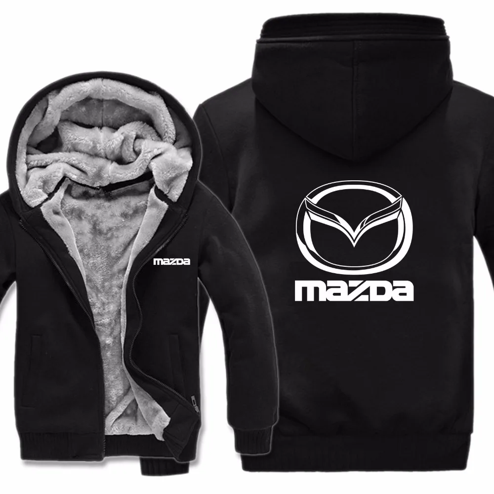 

Mazda Hoodies Jacket Winter Mans Unisex Casual Wool Liner Fleece Man Coat Mazda Sweatshirts Pullover