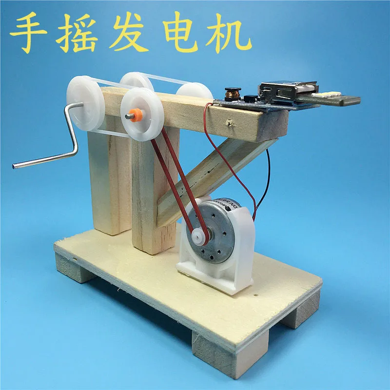 

DIY Dynamo Generator Model Wood Invention Science Experiment Toys Assemble Material Kits Children Creative Educational