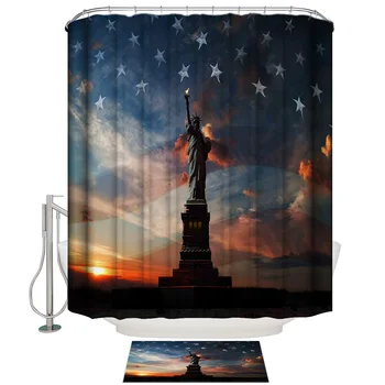 

Statue Of Liberty American Independence Day Bathroom Accessory Sets 2 Piece Bathroom Set Bathroom Decor Set Waterproof Outdoor
