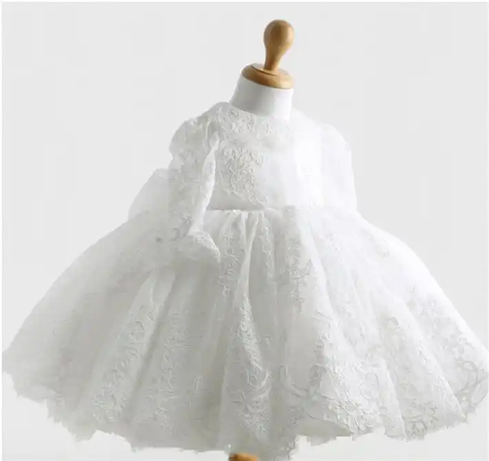 winter christening gown