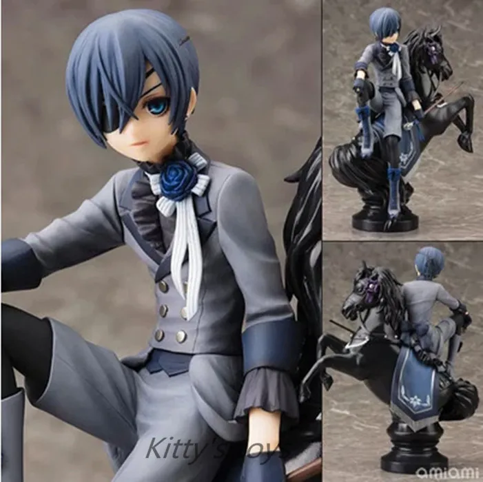 Brinquedos Black Butler Kuroshitsuji Ciel Phantomhive ПВХ фигурку Коллекция Модель для рождественские подарки ka0409