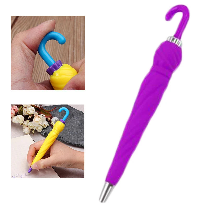 

Novelty Umbrella Shape Ball Point Pen Ballpoint Supplies Stationery Student Kid