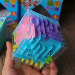 Творческий 3D мини-копилка Magic лабиринт игра-головоломка куб обучения Игрушечные лошадки лабиринт катящийся шар Игрушечные лошадки для Chilren