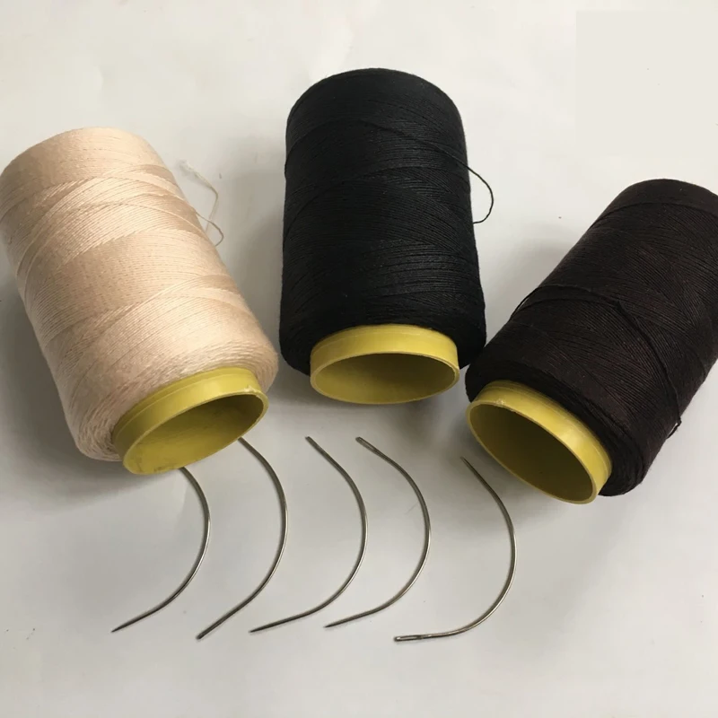 BeautyWish HairExtension ткацкая хлопковая ткань нить для шитья 1 рулон и 50 единиц C ткацкие иглы