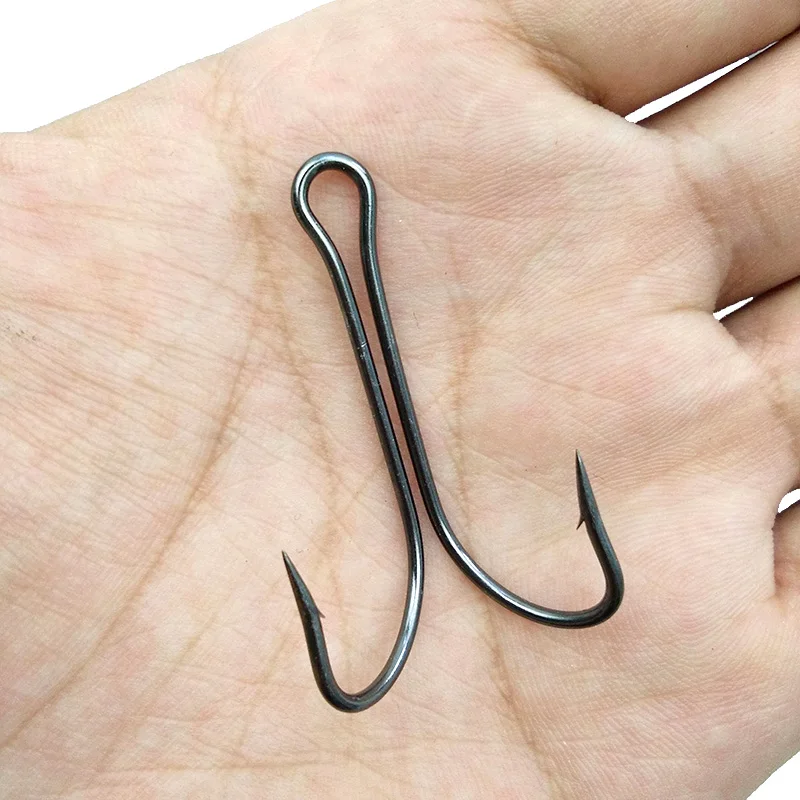 20 Pack 9908 Double Fishing Hook High Carbon Steel Saltwater Double Fishing  Hooks Small Fly Tying Fishing Hook