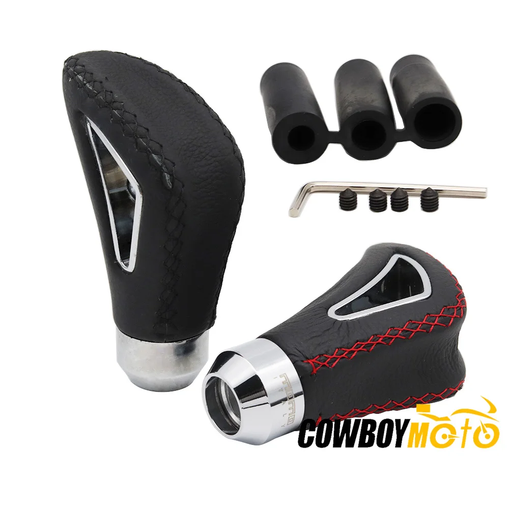 

Universal PU Leather Car Auto Manual 5 6 Speed Gear Shift Knob Gearshift Shifter Lever Knob Car-styling For Volkswagen Toyota