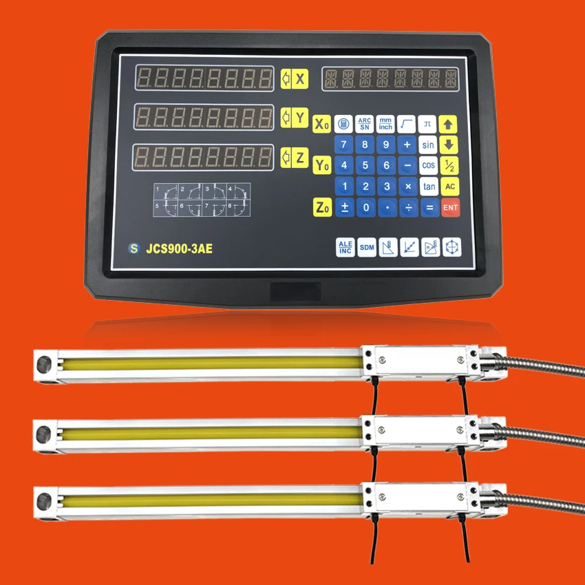 

Mill/Lathe/Drilling/Cutting machines tools 3 axis dro digital readout set/kit and 3 PCS 5u linear scales 400 500 600 700 800 900
