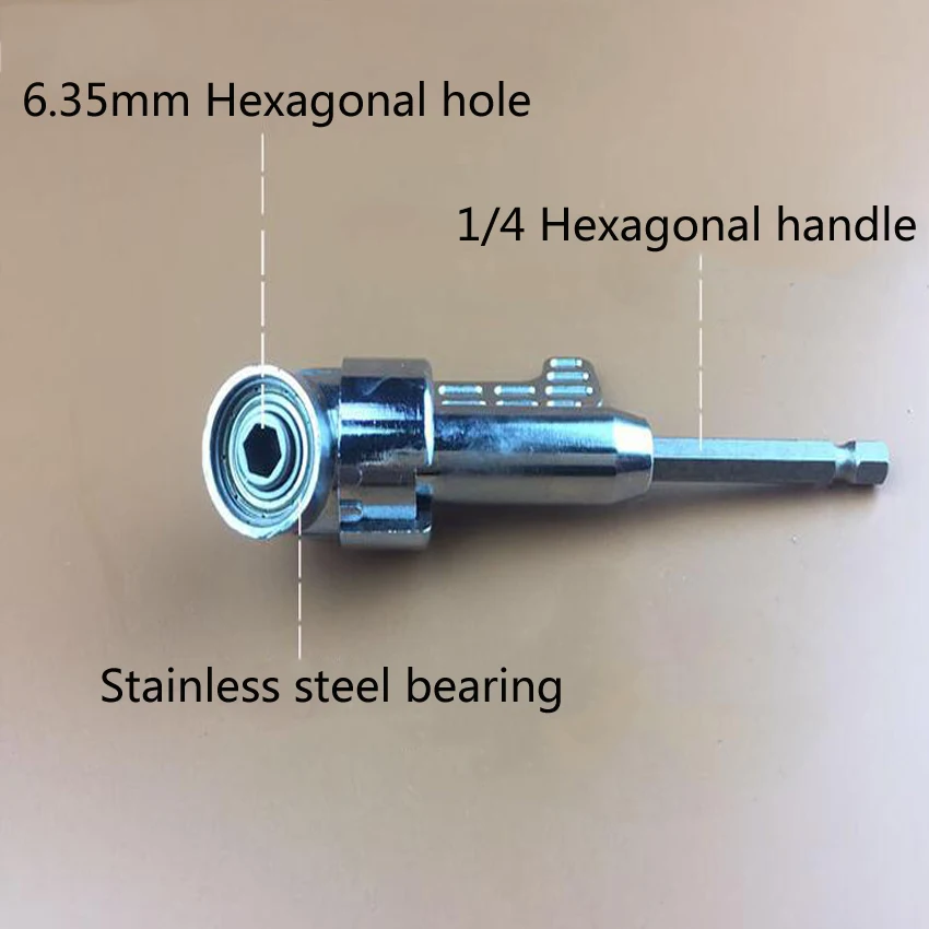 

5PC/set 1/4 Inch Magnetic Bit Angle Driver Screwdriver Bits 105 Degree Adjustable Angle Bit Driver Adapter Screwdriver Head