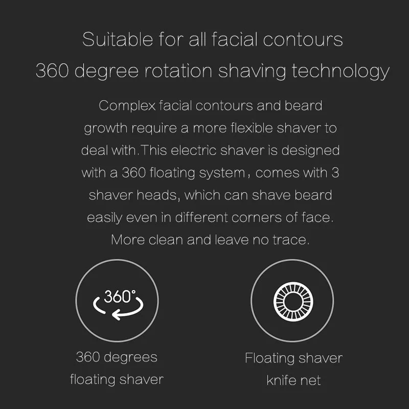 YOUPIN Mi Mijia электробритва 3 головки Flex Comfy Clean сухое влажное бритье Водонепроницаемая Быстрая зарядка для мужчин электрическая умная бритва