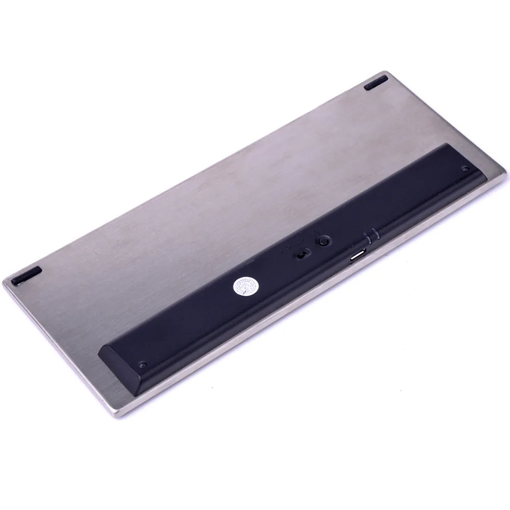Легкая и ультратонкая Беспроводная мини-клавиатура Bluetooth 3,0 для iPad 80 клавиш с 12 многофункциональными клавишами-черный