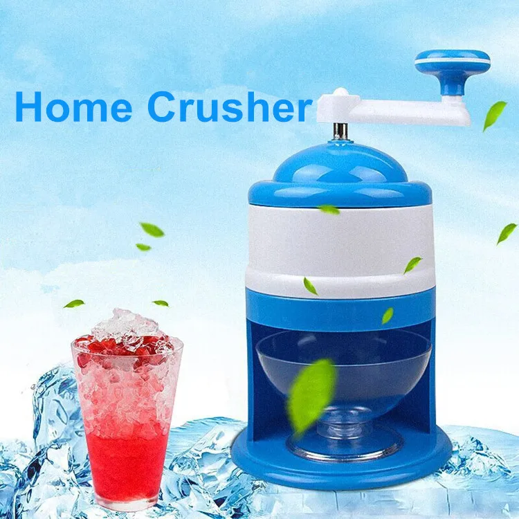 Home handle portable ice machine ABS manual smoothies ice crusher