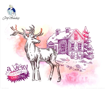 

JOY SUNDAY Needlework,DIY DMC Cross stitch,11CT,14CT Sets For Embroidery kits,Christma Deer threads Counted Cross-Stitching Home