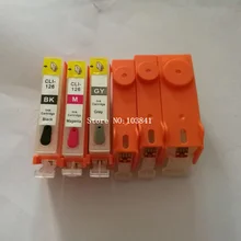 6 шт./компл. 125 126 заправка картриджа PGI-125 CLI-126 с чип для Canon PIXMA MG6110 струйный принтер перезаправляемый картридж