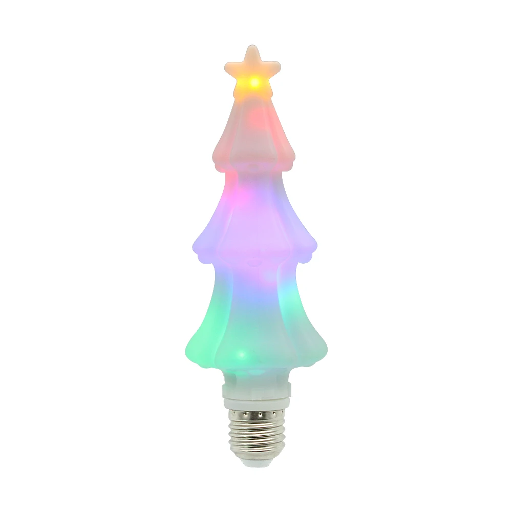 

New LED Christmas Tree Lights E27 Colorful Light Lamps for Bedroom Home Decor AC85-220V Led Festival 3W Lantern Bulbs Lighting
