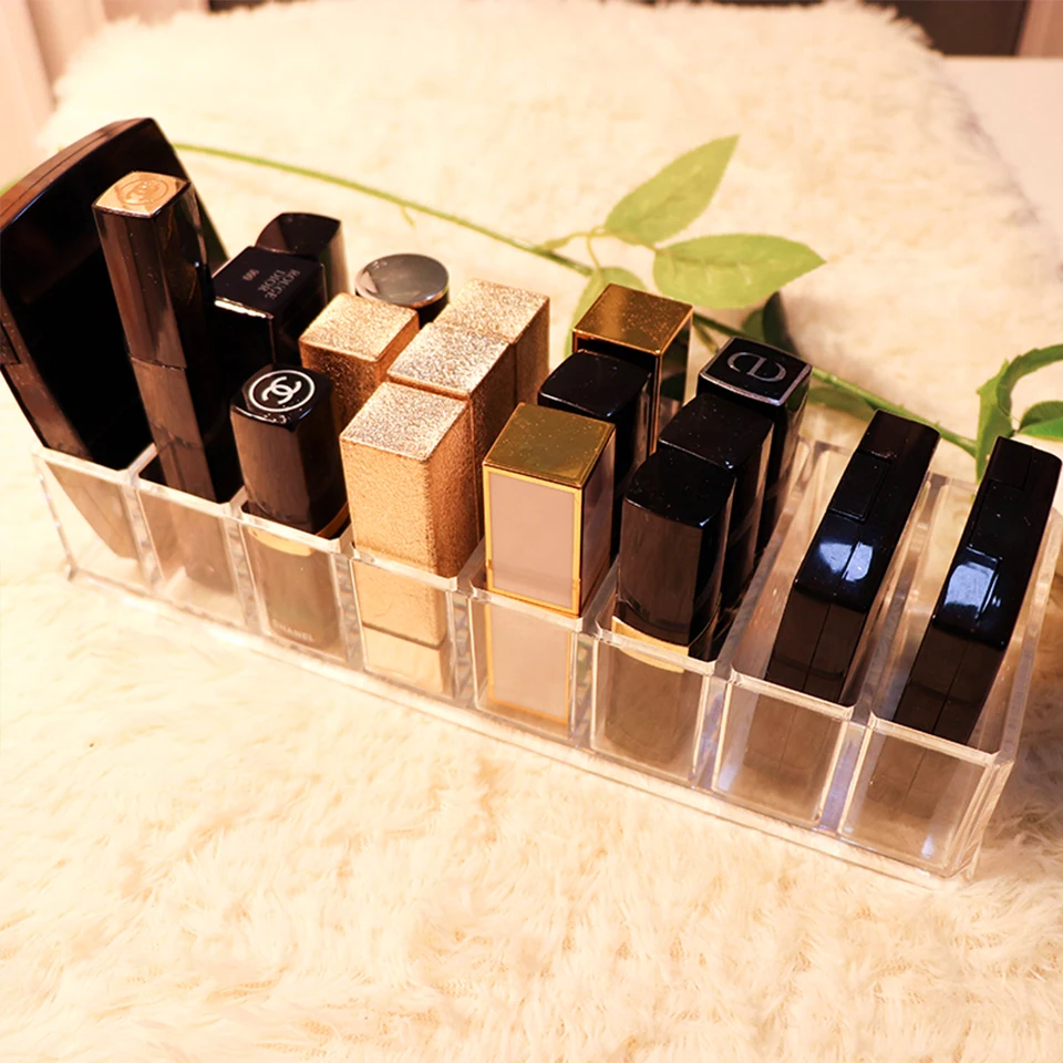 Transparent Acrylic storage box makeup organizer storage box of Cosmetic Lipstick Jewelry Brush Desktop Drawer Organizer (5)