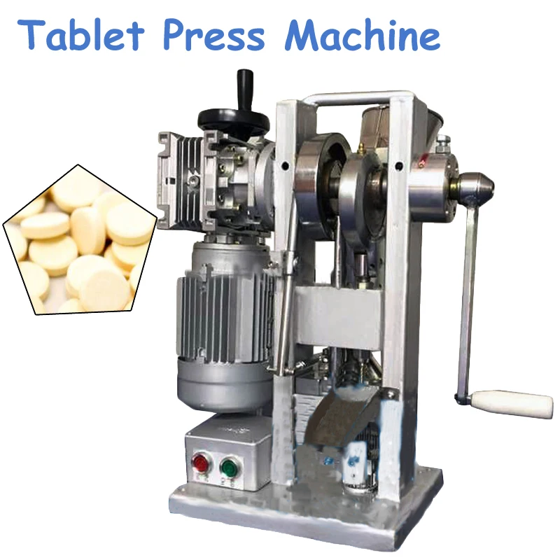 

1pc Manual /Automatic Single Punch Tablet Press Machine 110/220V Small Circular Tablet Pressed Machine THDP-3