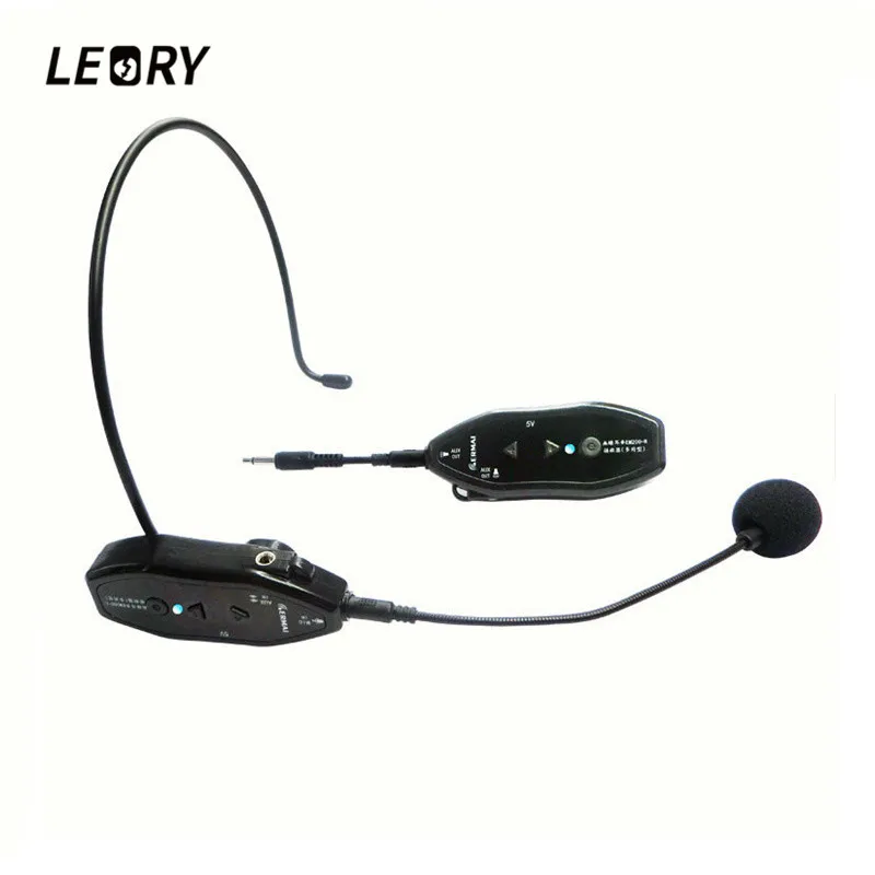 

LEORY Mini 2.4G Wireless Microphone Sets Voice Amplifier Computer Megaphone Mic Wireless Microphone Teaching Meeting Tour Guide