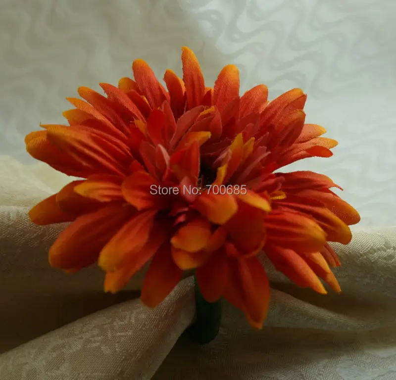 

silk sun flower napkin ring, napkindecoration holder,