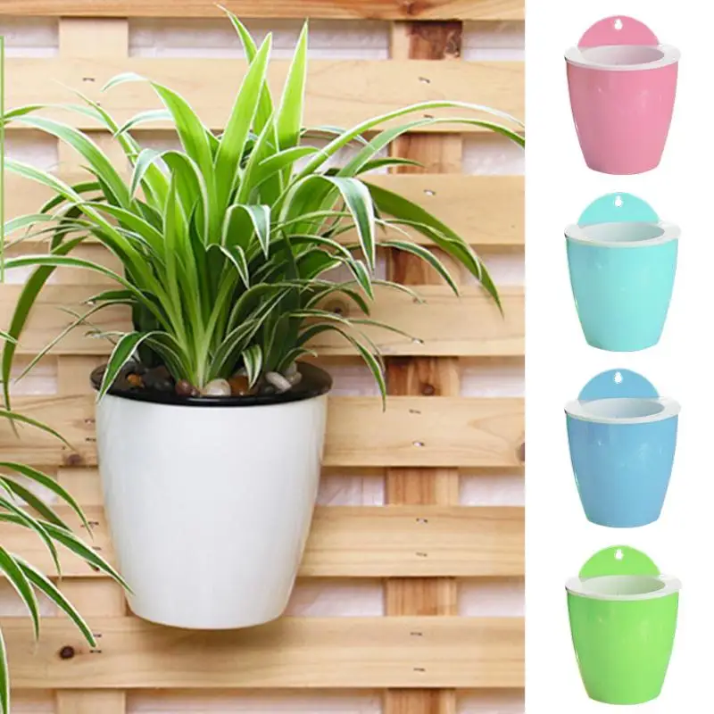 Gardening Flower Pots Creative Wall Lazy Flower Pots New Plastic Flower