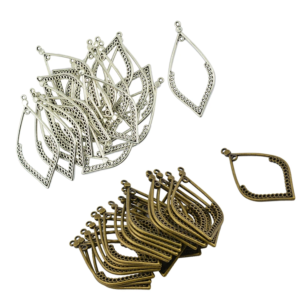 40pcs Alloy Chandelier Earring Jewelry for DIY Charm Pendant Making Beads