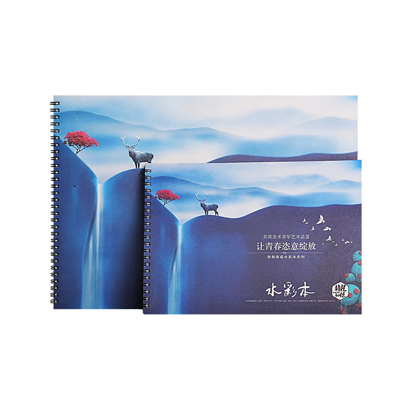 YDNZC Professional Watercolor Pad 20 Sheets A3/A4/A5/8K/16K Paper Water Color Book Hand Painted Creative Art Supplies for Artist YDNZC Professional Watercolor Pad 20 Sheets A3/A4/A5/8K/16K Paper Water Color Book Hand Painted Creative Art Supplies for Artist