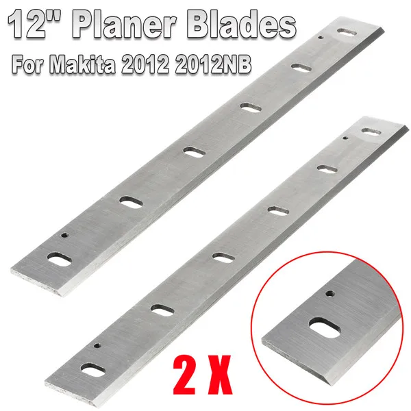 2Pcs 12'' HSS Planer knife blades For Makita 2012NB Wood Thicknesser
