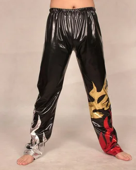 

Pro Black Lycra Spandex Zentai Youth Wrestling Pants For Men