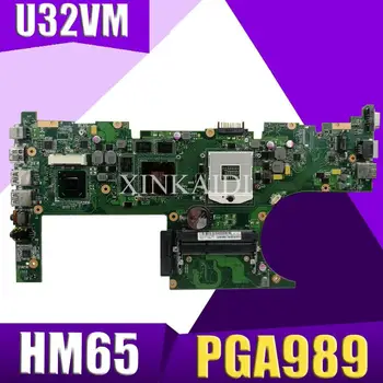

XinKaidi U32VM Laptop motherboard for ASUS U32VM U32V U32 Test original mainboard HM65 PGA989 2GB video card