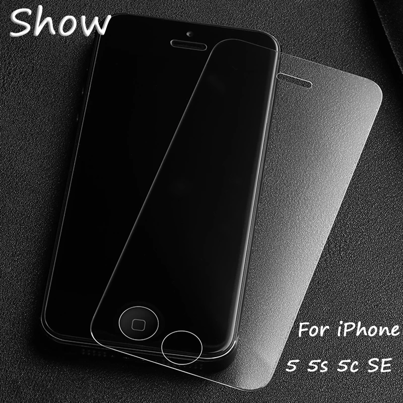 2 Pcs  Lot Tempered Glass For iPhone 6 6s Glass Tempered Guard Film For iPhone X 10 7 8 Plus 5 5s 5C SE 4 Tempered Glass (6)