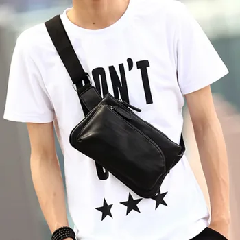 

Tidog Men's wallets chest bag aslant bag leisure chest bag