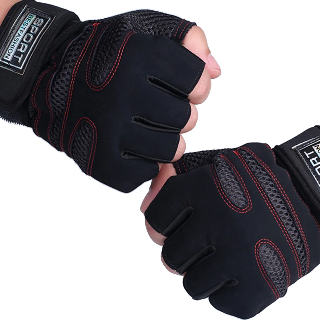Gym Gloves Sports Gym Fitness Training Weight Lifting Exercise Wrist Wrap Body Building Fitness Weightlifting Gloves