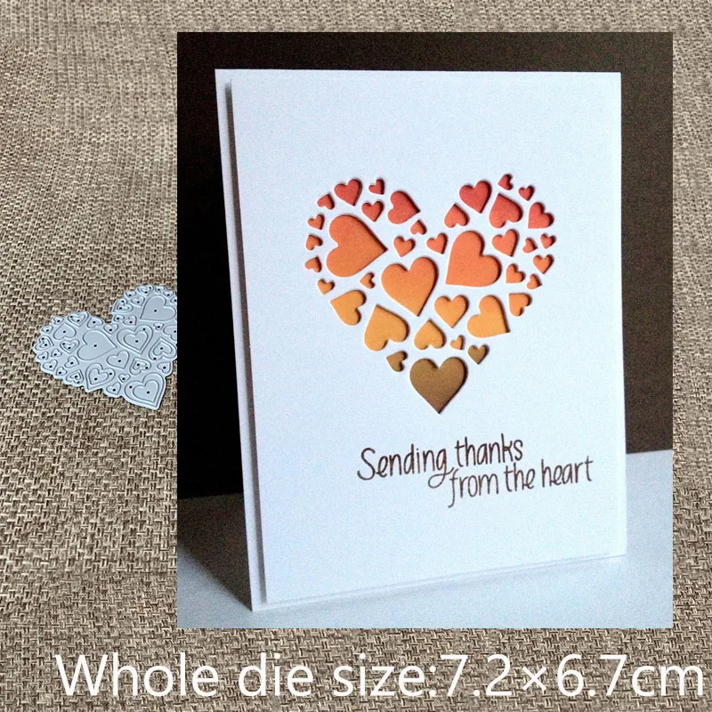 

XLDesign Craft Metal Cutting Die die cuts love heart decoration scrapbook Album Paper Card Craft Embossing die cuts