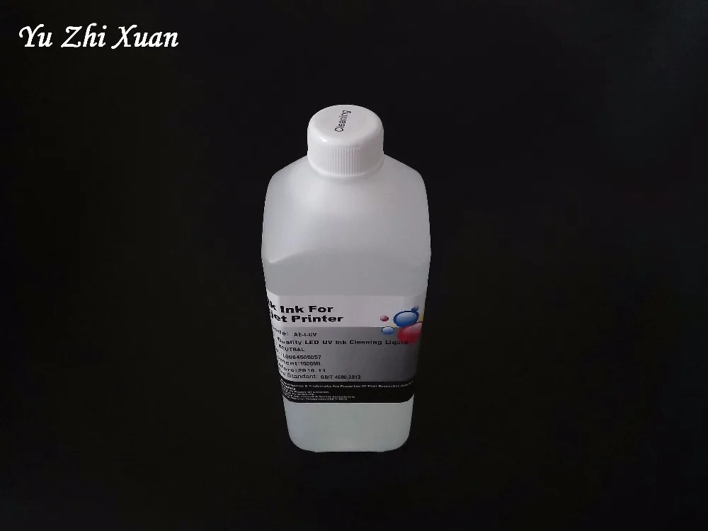 1000 мл раствор для УФ-очистки печатающая головка УФ-чистящая жидкость для Roland для Mimaki для Epson масло против ультрафиолетовых лучей на основе чистящей жидкости