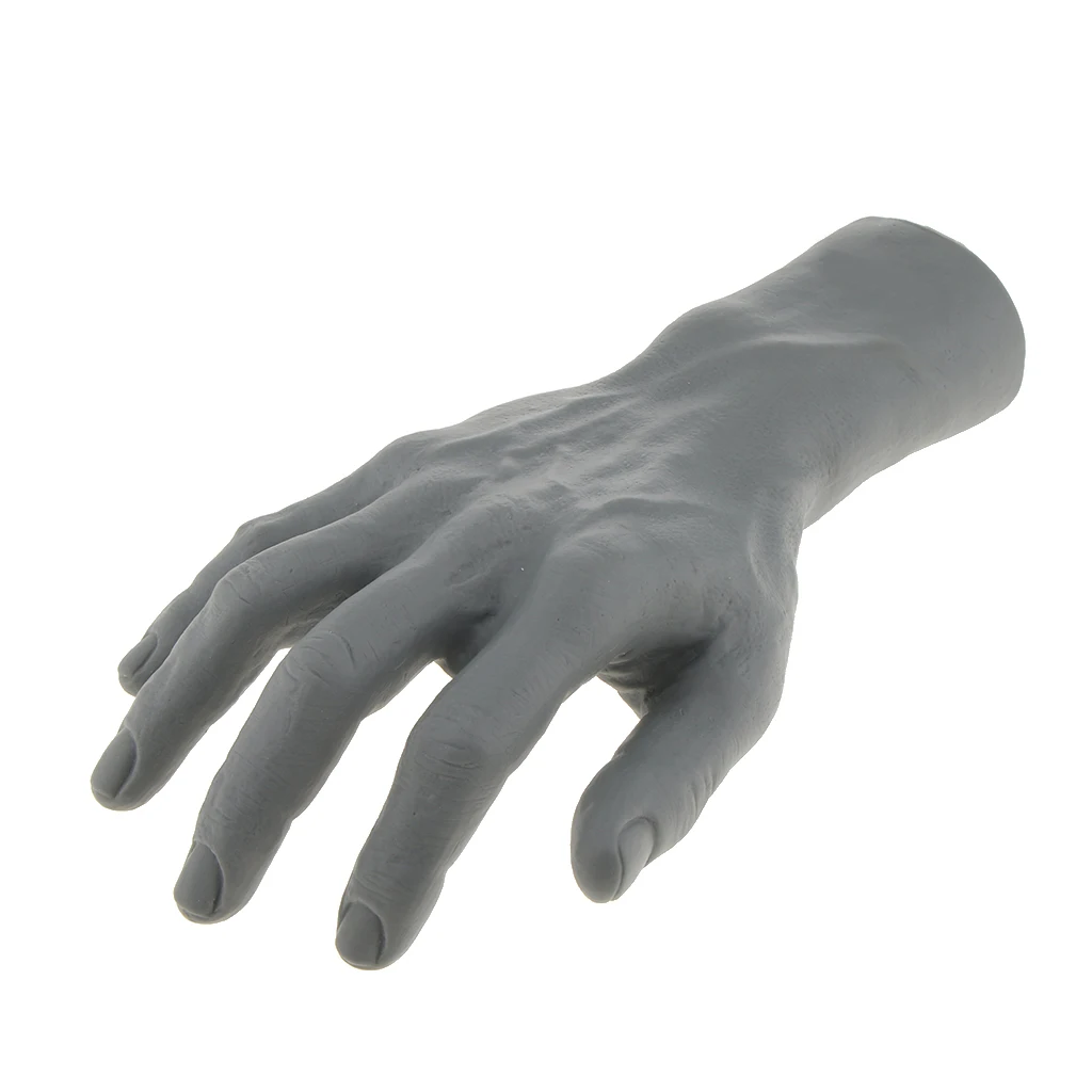 High Simulation Male Mannequin Right Hand For Jewelry Bracelet Watch Glove Ring Display Magnet can be equipped on the bottom