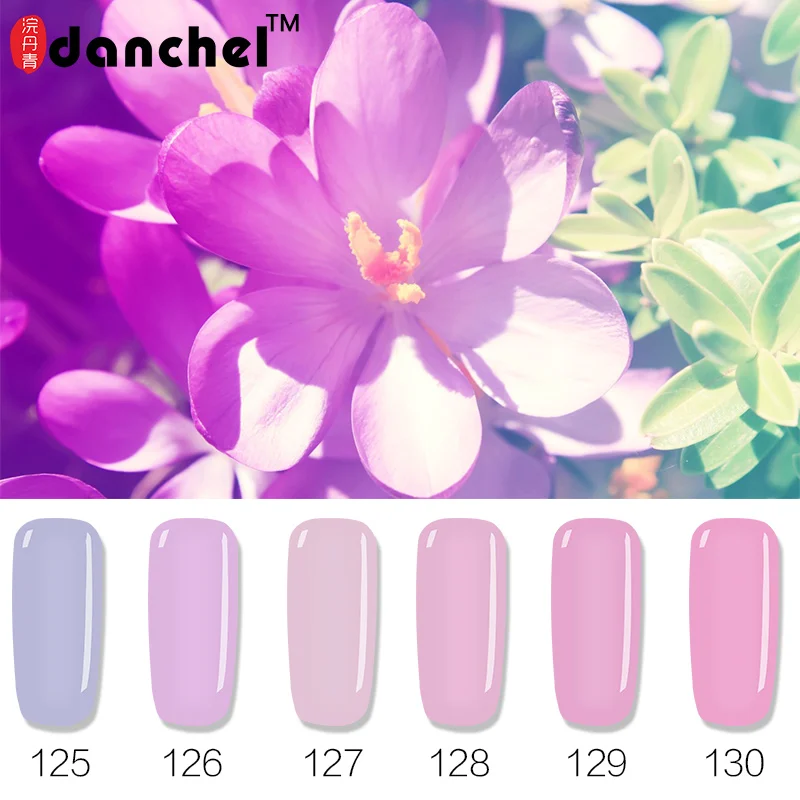 Danchel 12 Colors Gel Polish Pink Purple Series LED UV Nail Gel Lak Long Last Gel